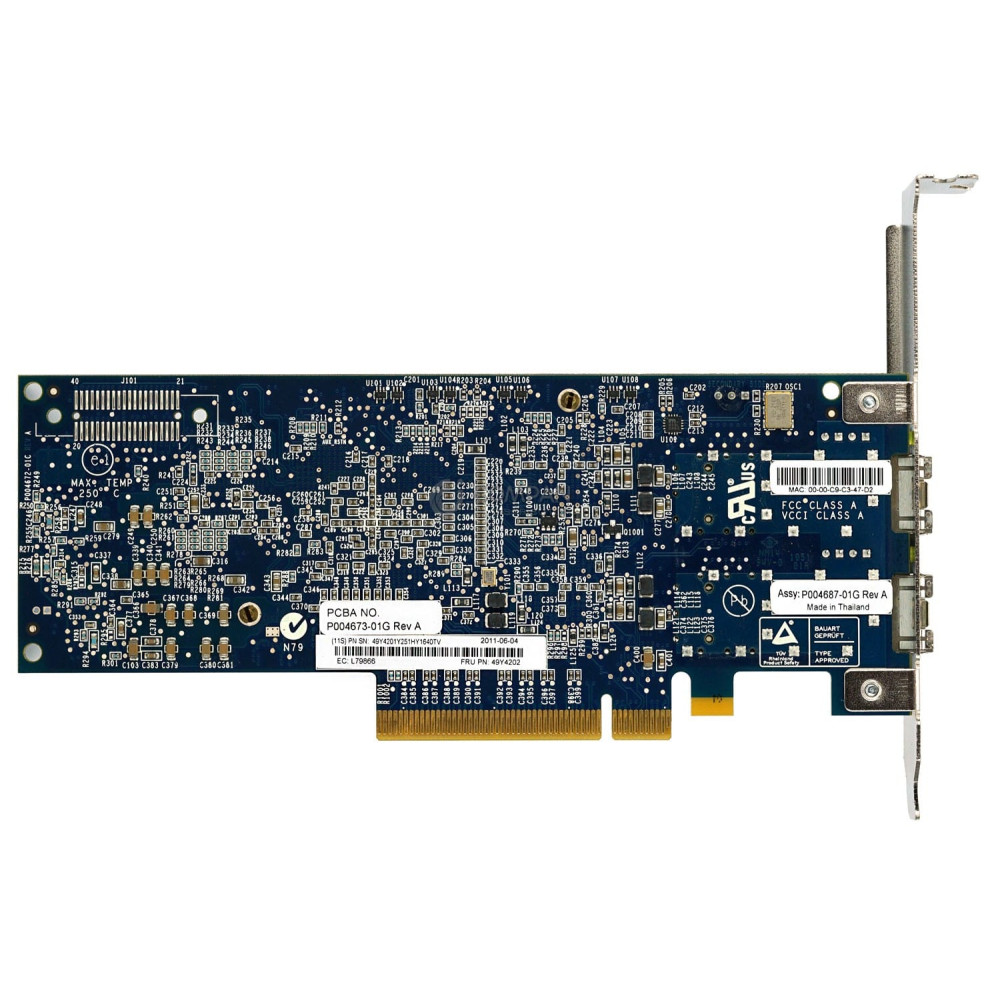 49Y4202 IBM EMULEX 10GBE DUAL PORT PCI-E ETHERNET ADAPTER